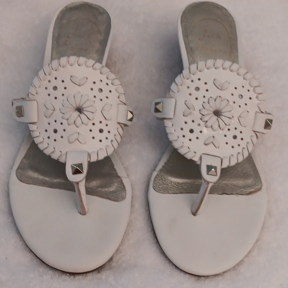 Jack Roger's white leather Sandal (NWOT)